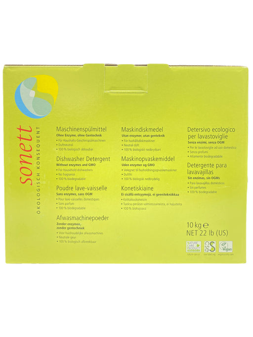 Sonett Organic Dishwasher Detergent (22 lb / 10 kg)