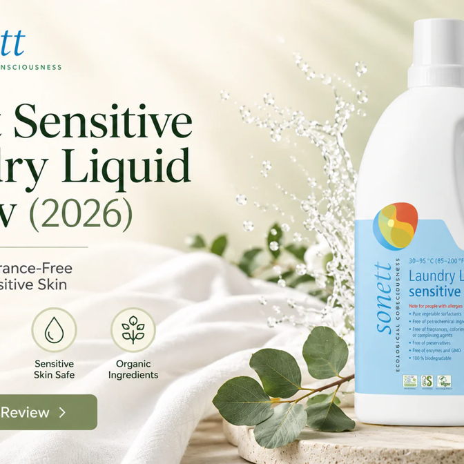 Sonett Sensitive Laundry Liquid Review (2026): Best Organic, Fragrance-Free Detergent in the USA