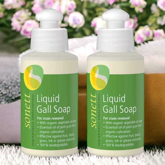 Sonett Organic Liquid Gall Soap (4.2 fl oz/120ml) ( Pack of 1 ) ( Pack of 2 ) ( Pack of 6 )