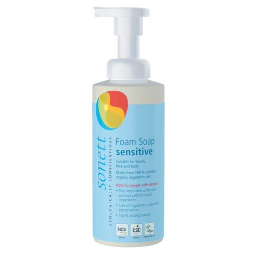 Sonett Organic Sensitive Line: Hand Soap, Dishwashing Liquid, Laundry Liquid for Wool & Silk, Foam Soap - Eco-Friendly, Hypoallergenic, Biodegradable