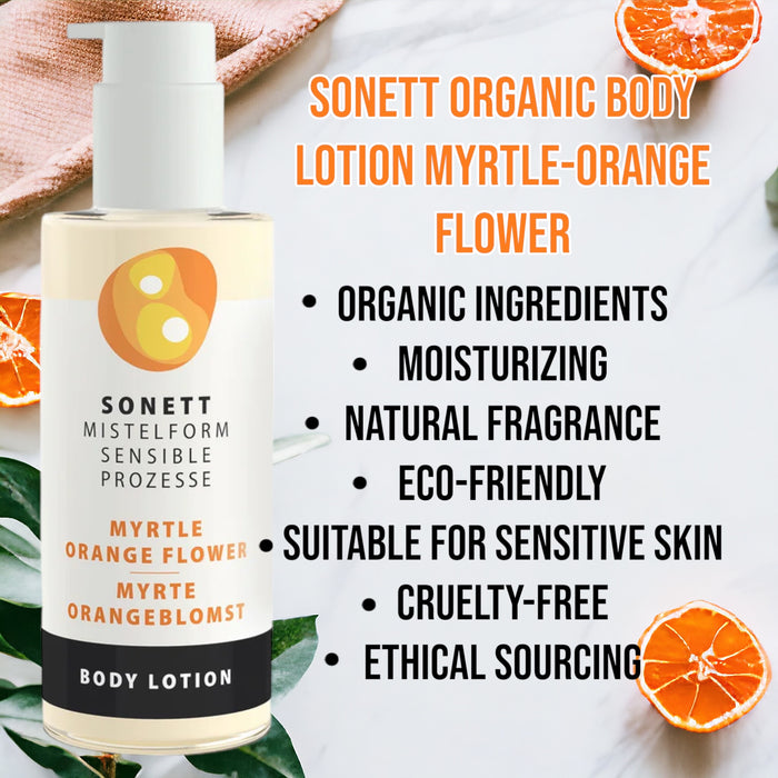 Sonett Organic Body Lotion Myrtle-Orange flower (4.9 fl.oz/ 145ml)