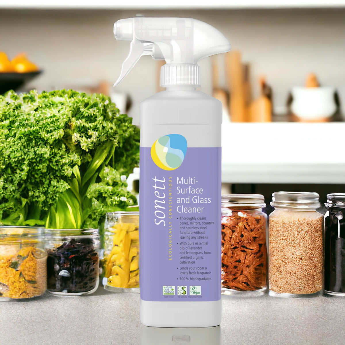 Organic MultiSurface and Glass Cleaner (17 fl.oz/0.5L) — Nature