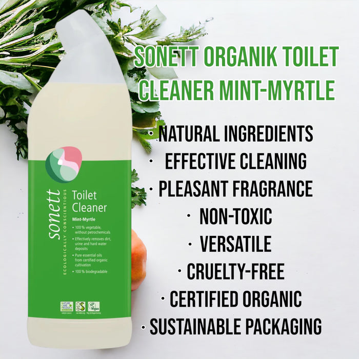 Sonett Organik Toilet Cleaner Mint-Myrtle (25 fl.oz/750ml) ( Pack of 1 ) ( Pack of 2 ) ( Pack of 6 )