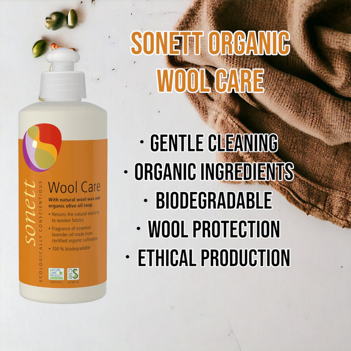 Sonett Organic Wool Care (10 fl.oz/300ml) ( Pack of 1 ) ( Pack of 2 ) ( Pack of 6 )