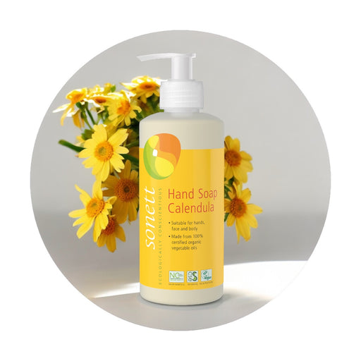 Sonett Organic Hand Soap Calendula (10 fl.oz/ 300 ml) ( Pack of 1 ) ( Pack of 2 ) ( Pack of 6 )