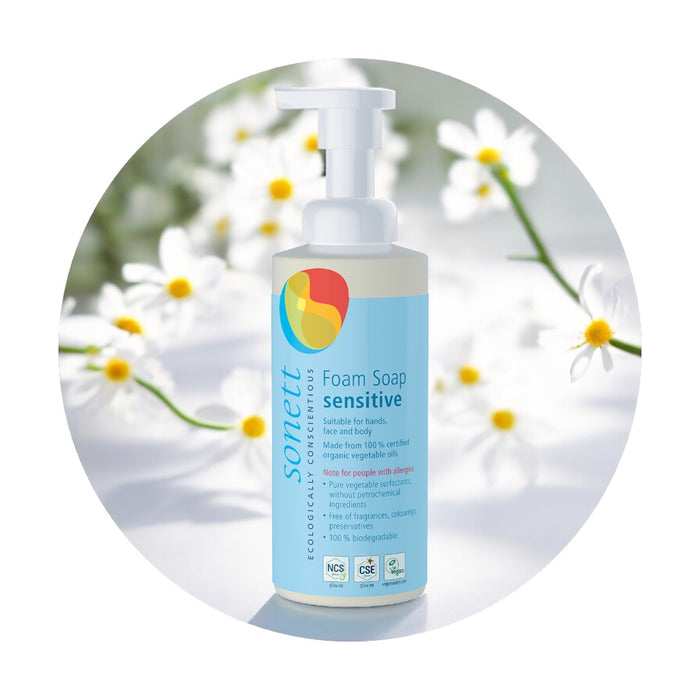 Sonett Hand Soap Foam Sensitive (Children & Adults Sensitive Skin) 200 ml 6.8 fl oz (pack of 6)