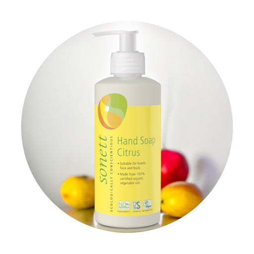 Sonett Organic Hand Soap Citrus (10 fl.oz/300 ml) ( Pack of 1 ) ( Pack of 2 ) ( Pack of 6 )