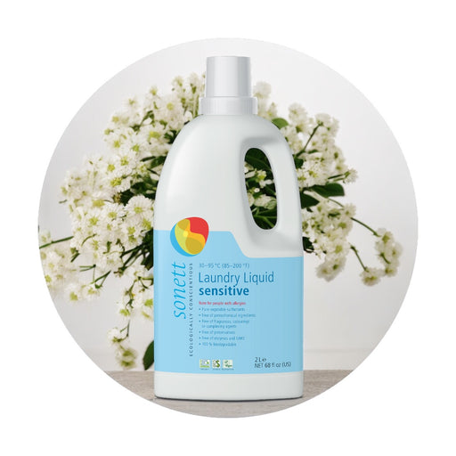 Sonett Organic Laundry Liquid Sensitive (68 fl.oz/2L) ( Pack of 1 ) ( Pack of 2 ) ( Pack of 6 )