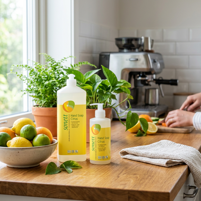 Sonett Organic Hand Soap Citrus – Gentle Natural Care for Hands, Face & Body