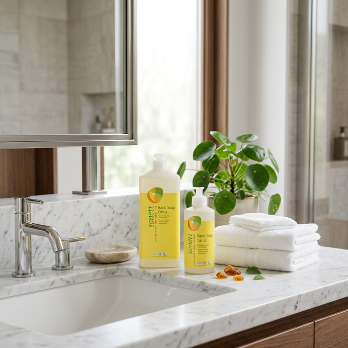 Sonett Organic Hand Soap Citrus – Gentle Natural Care for Hands, Face & Body