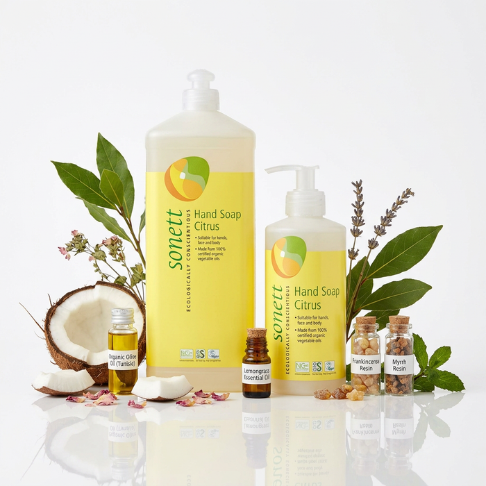 Sonett Organic Hand Soap Citrus – Gentle Natural Care for Hands, Face & Body