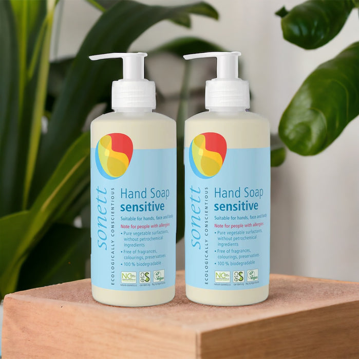 Sonett Organic Hand Soap Sensitive (10 fl.oz/ 300ml) ( Pack of 1 ) ( Pack of 2 ) ( Pack of 6 )