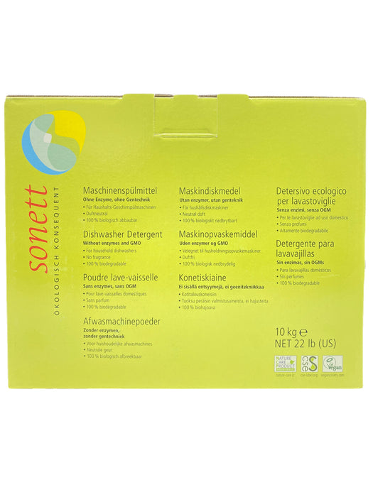 Sonett Organic Dishwasher Detergent (22 lb / 10 kg)