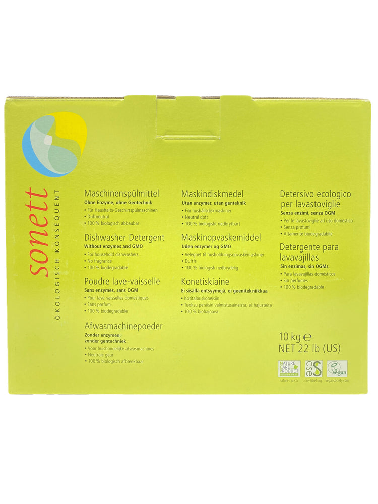 Sonett Organic Dishwasher Detergent (22 lb / 10 kg)