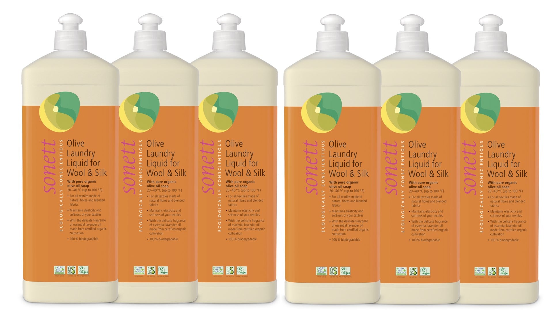 Organic Olive Laundry Liquid for Wool and Silk (35 fl. oz/1L