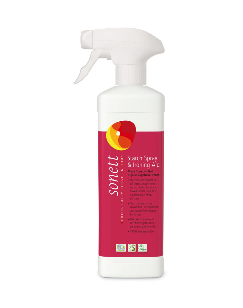Sonett Organic Starch Spray and Ironing Aid (17 fl.oz/500ml) ( Pack of 1 ) ( Pack of 2 ) ( Pack of 6 )