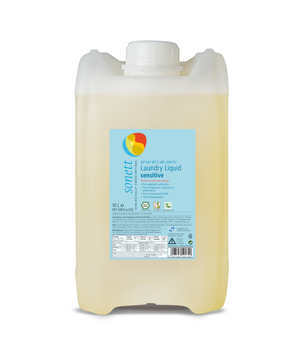 Sonett Organic Laundry Liquid Sensitive (2.6 gal/10L)