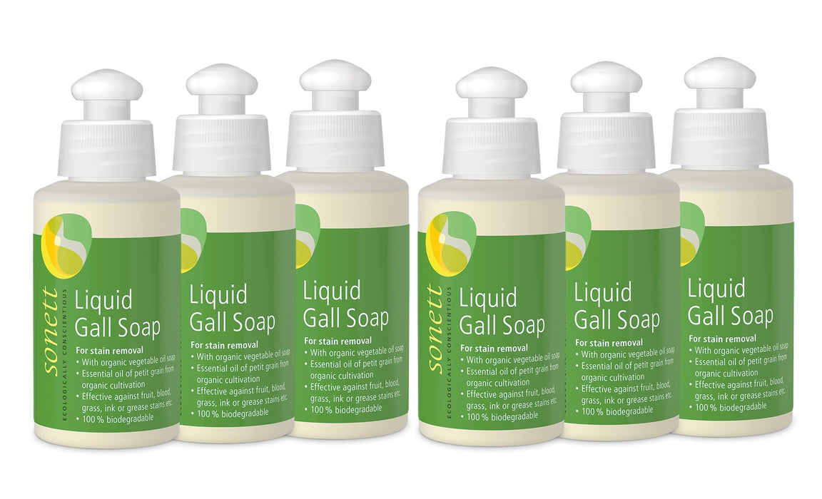 Sonett Organic Liquid Gall Soap (4.2 fl oz/120ml) ( Pack of 1 ) ( Pack of 2 ) ( Pack of 6 )