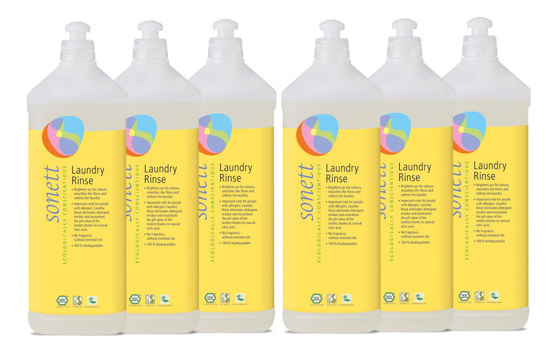 Sonett Organic Laundry Rinse (34 fl.oz/1L) ( Pack of 1 ) ( Pack of 2 ) ( Pack of 6 )